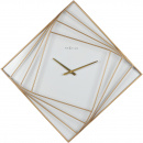 Duży, kwadratowy zegar ścienny 85 cm Turning Square Nextime 3268