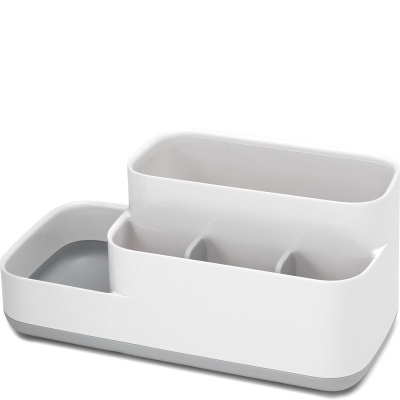 Duży pojemnik na akcesoria łazienkowe EasyStore Joseph Joseph szaro-biały 70513