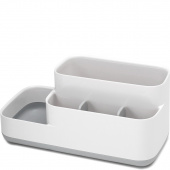 Duży pojemnik na akcesoria łazienkowe EasyStore Joseph Joseph szaro-biały 70513