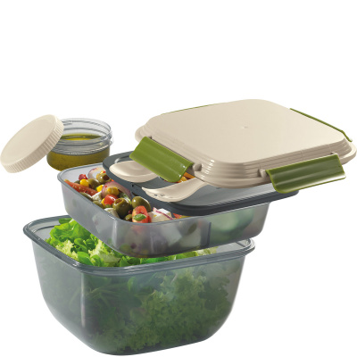 Duży pojemnik na posiłek z wkładem chłodzącym i sztućcami Fresh Cilio 1,5 Litra CI-158410