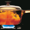 Duży rondel szklany z pokrywką Visions 2,5Litra VSP-2.5