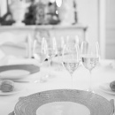 Duży talerz płaski 31 cm, porcelanowy Arborescence Revol grafitowy RV-648325-2