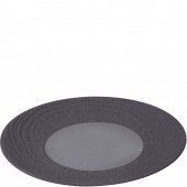 Duży talerz płaski 31 cm, porcelanowy Arborescence Revol grafitowy RV-648325-2
