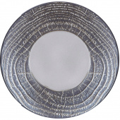 Duży talerz płaski 31 cm, porcelanowy Arborescence Revol szary RV-648326-2