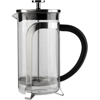 Duży zaparzacz do kawy i herbaty 1 Litr French Press Shiny Leopold Vienna LV01533