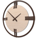 Duży zegar ścienny 60 cm rzymskie cyfry Sirio60 CalleaDesign jasny dąb 10-216-81
