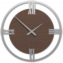Duży zegar ścienny 60 cm rzymskie cyfry Sirio60 CalleaDesign wenge 10-216-89