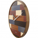 Duży zegar ścienny Patch Wood Nextime 45 cm 3232
