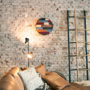 Duży zegar ścienny Patch Wood Nextime 45 cm 3232