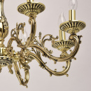 Duży, złoty żyrandol w stylu klasycznym na 8 żarówek MW-LIGHT Classic 371014508