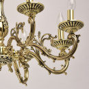 Duży, złoty żyrandol w stylu klasycznym na 8 żarówek MW-LIGHT Classic 371014508