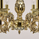 Duży, złoty żyrandol w stylu klasycznym na 8 żarówek MW-LIGHT Classic 371014508