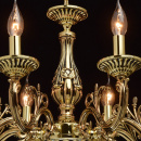 Duży, złoty żyrandol w stylu klasycznym na 8 żarówek MW-LIGHT Classic 371014508