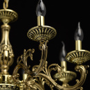 Duży, złoty żyrandol w stylu klasycznym na 8 żarówek MW-LIGHT Classic 371014508