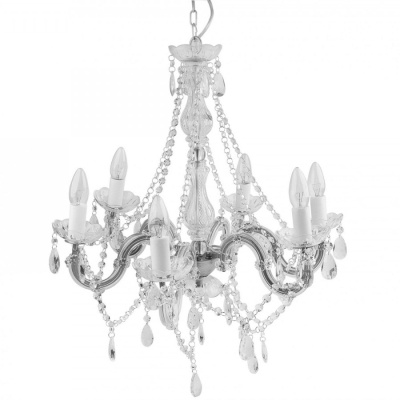 Duży żyrandol Chandelier Gypsy Leitmotiv transparentny LM1209