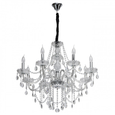 Duży żyrandol kryształowy 8-ramienny Adele MW-LIGHT Crystal 373015108