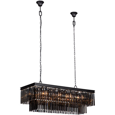 Duży żyrandol kryształowy, prostokątny, na dwóch łańcuchach Vitaluce VE5159-1/15