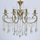 Duży żyrandol mosiężny z kryształami Selena MW-LIGHT Crystal 482016408