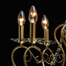 Duży żyrandol mosiężny z kryształami Selena MW-LIGHT Crystal 482016408