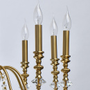 Duży żyrandol na 10 żarówek, kolor mosiądz, Consuelo MW-LIGHT Classic 614012610