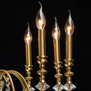 Duży żyrandol na 10 żarówek, kolor mosiądz, Consuelo MW-LIGHT Classic 614012610