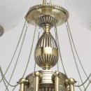 Duży żyrandol rustykalny, antyczny mosiądz i kryształ MW-LIGHT Classic 347019208