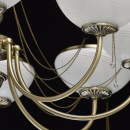 Duży żyrandol rustykalny, antyczny mosiądz i kryształ MW-LIGHT Classic 347019208