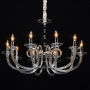 Duży żyrandol w stylu Art Deco na 10 żarówek, szklane ramiona MW-LIGHT Elegance 483014210