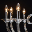 Duży żyrandol w stylu Art Deco na 10 żarówek, szklane ramiona MW-LIGHT Elegance 483014210