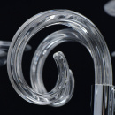 Duży żyrandol w stylu Art Deco na 10 żarówek, szklane ramiona MW-LIGHT Elegance 483014210