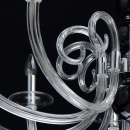 Duży żyrandol w stylu Art Deco na 10 żarówek, szklane ramiona MW-LIGHT Elegance 483014210