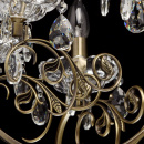 Duży żyrandol wiszący - antyczny mosiądz i kryształy MW-LIGHT Classic 8 żarówek  373013808