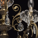 Duży żyrandol wiszący - antyczny mosiądz i kryształy MW-LIGHT Classic 8 żarówek  373013808