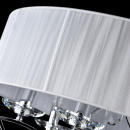 Duży żyrandol z abażurem, chromowany, kryształy Miraggio Maytoni Modern MOD602-06-N