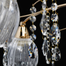 Duży żyrandol złoty, szklane, kwiatowe klosze Amelia MW-LIGHT Flora 294016710