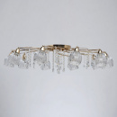 Duży żyrandol złoty, szklane, kwiatowe klosze Amelia MW-LIGHT Flora 294016710