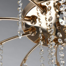 Duży żyrandol złoty, szklane, kwiatowe klosze Amelia MW-LIGHT Flora 294016710