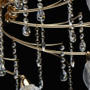 Duży żyrandol złoty, szklane, kwiatowe klosze Amelia MW-LIGHT Flora 294016710