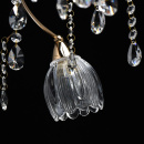 Duży żyrandol złoty, szklane, kwiatowe klosze Amelia MW-LIGHT Flora 294016710
