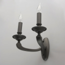 Dwuramienny, grafitowy kinkiet DelRey MW-LIGHT Neoclassic 700021102