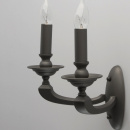 Dwuramienny, grafitowy kinkiet DelRey MW-LIGHT Neoclassic 700021102