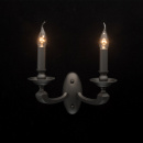 Dwuramienny, grafitowy kinkiet DelRey MW-LIGHT Neoclassic 700021102