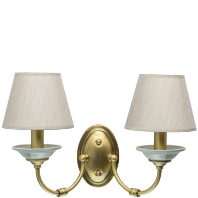 Dwuramienny kinkiet z szarymi kloszami MW-LIGHT Classic 713020502