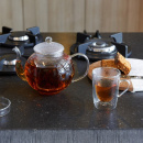 Dzbanek duży z zaparzaczem do herbaty 1,5 Litra Verona Bredemeijer szklany 1466