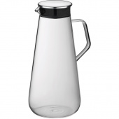Dzbanek szklany z uchem i stalową pokrywką Fontana Kela 1,5 Litra KE-12418