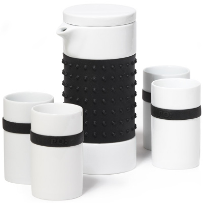 Dzbanek z zaparzaczem do herbaty i kubki Ring PO: P605 out