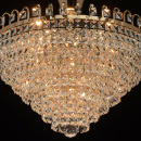 Efektowna lampa sufitowa złota podstawa i kryształy Adelard MW-LIGHT Crystal 642011005