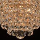 Efektowna lampa sufitowa złota podstawa i kryształy Adelard MW-LIGHT Crystal 642011005