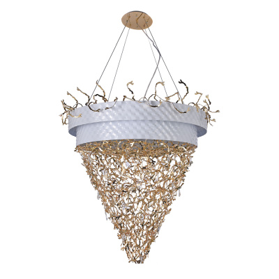 Ekskluzywna lampa wisząca do bardzo dużego salonu Carmen RegenBogen Megapolis 394011432