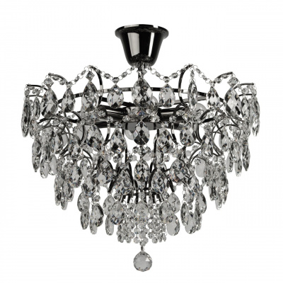 Elegancka czarna lampa sufitowa z kryształów MW-LIGHT 351016006